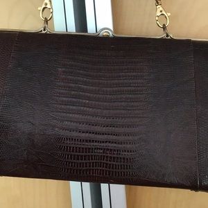 🟣🔴Vintage alligator/lizard? bag🔴🟣